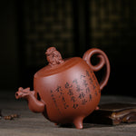 Magicaleast Chinese Zisha Teapot, Yixing Purple Clay Personal Handmade Teapot, Fu Yun Qi Tian