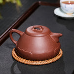 Magicaleast Chinese Zisha Teapot, Yixing Purple Clay Personal Handmade Teapot, Lian Piao