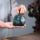 Magicaleast Chinese Zisha Teapot, Yixing Purple Clay Personal Handmade Teapot, Si Fang Shi Piao