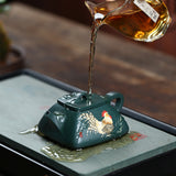 Magicaleast Chinese Zisha Teapot, Yixing Purple Clay Personal Handmade Teapot, Si Fang Shi Piao