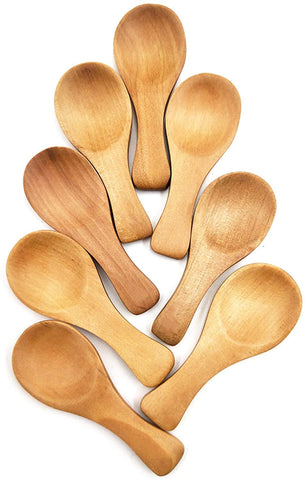 Magicaleast Small Wooden Spoons for Ice Cream